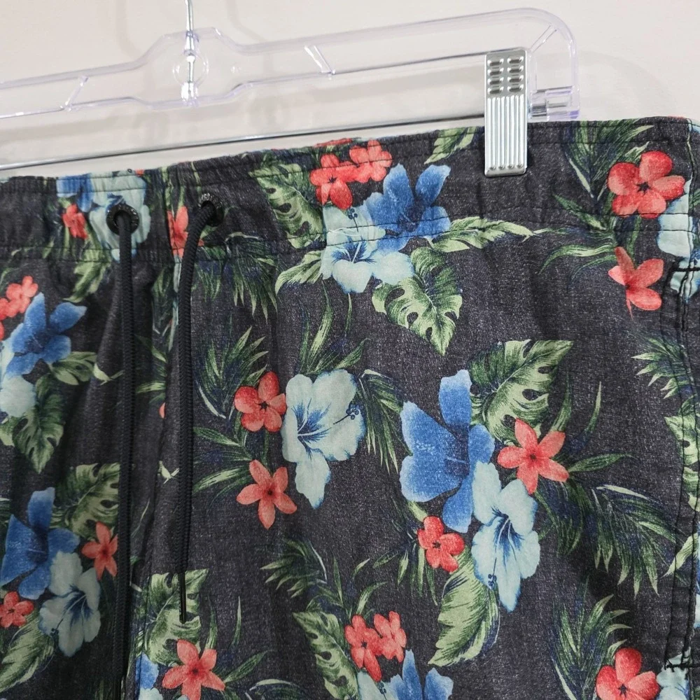 Hollister Mens Swim Trunks Size‎ Large Floral Tropical Beach Bathing Suit